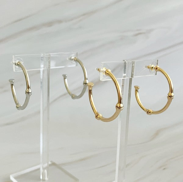 Golden Elegance Hoop Earrings