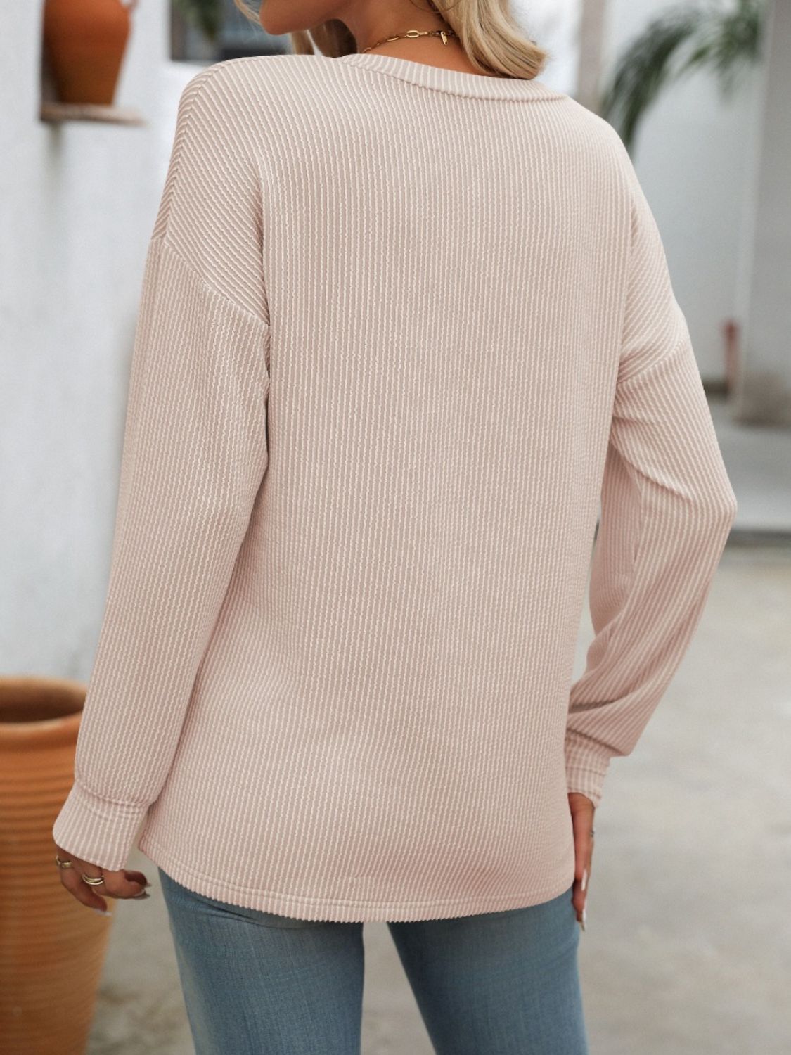 V-Neck Long Sleeve