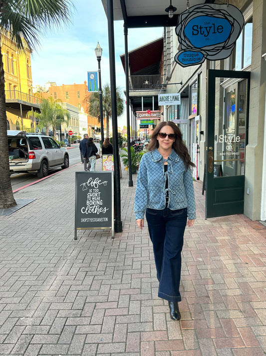 COASTAL QUILTED DENIM JACKET