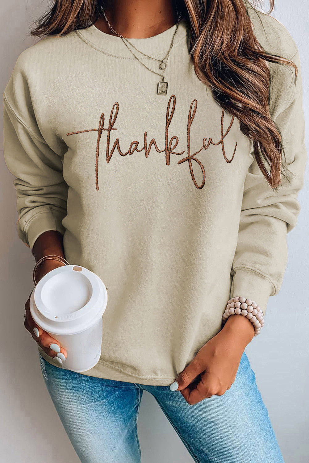 Thankful Embroidered Top RTS