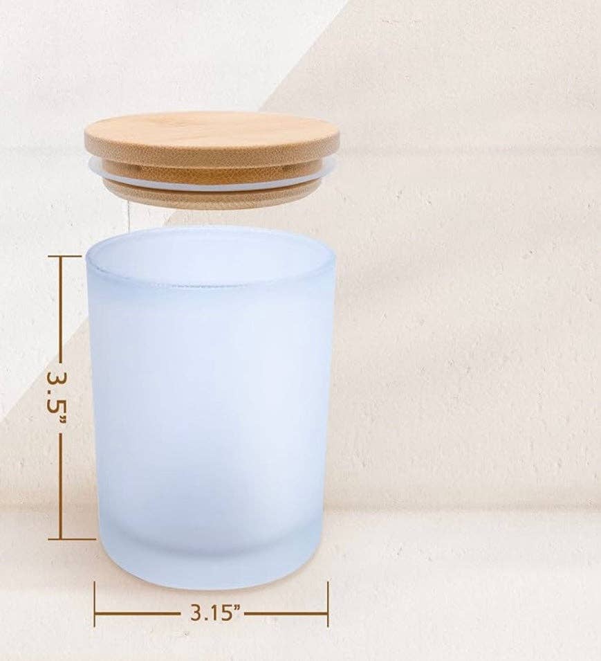 Coastal Autumn | Frosted White Vessel Soy Candle with Oyster Shell