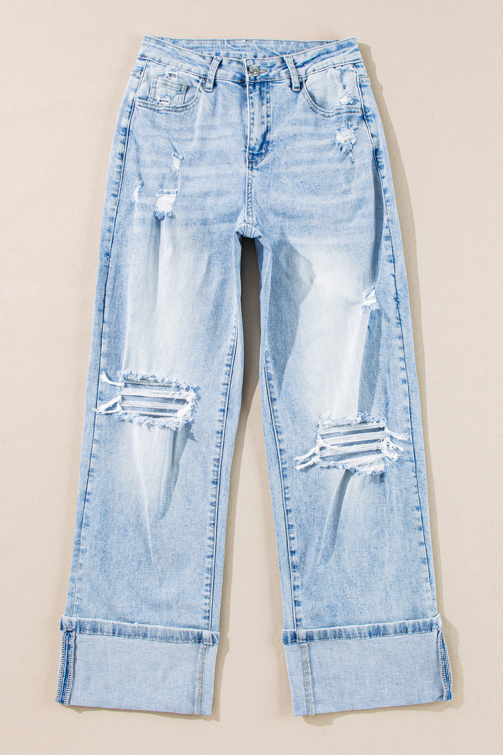 Distressed Light Wash Jeans RTS